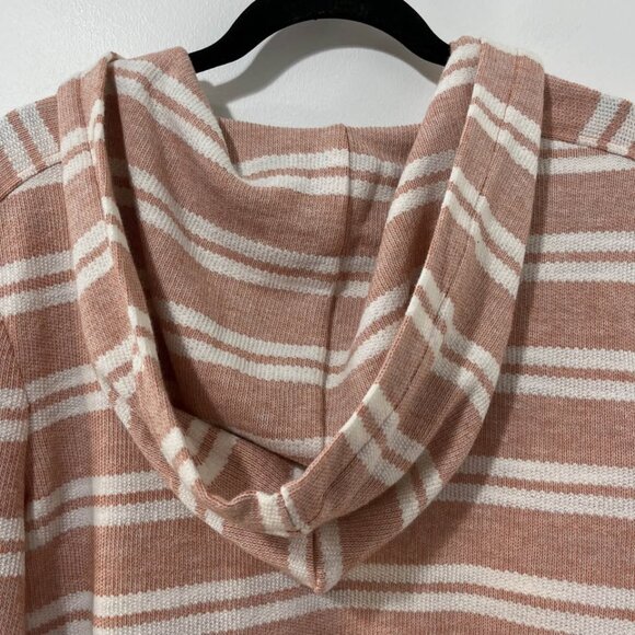 Roxy Y2K Laid Back Surf Style Striped Hooded Casual Comfy Sweatshirt [size M] - Picture 8 of 10